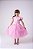 Vestido Marie Jardim Encantado Rosa Bebe Borboleta Branca - Imagem 5