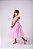 Vestido Marie Jardim Encantado Rosa Bebe Borboleta Branca - Imagem 3