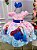 Vestido Infantil Temáticos da Gigi Frozen Rosa - Imagem 1