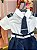 Conjunto Social Miss Cherry Meninos Shorts Marinheiro Azul e Branco - Imagem 2