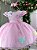 Vestido Marie Rosa Jardim Encantado Flores - Imagem 6