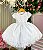 Vestido Menina Bonita Borboletas Branco - Imagem 1