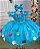Vestido Princesa Belli Bia Jardim Encantado Azul Tiffany - Imagem 5