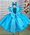 Vestido Princesa Belli Bia Jardim Encantado Azul Tiffany - Imagem 8