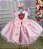 Vestido Princesa Belli Bia Jardim Encantado Rosa bebe - Imagem 7