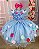 Vestido Princesa Belli Bia Jardim Encantado Azul Bebe - Imagem 7