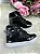 Tênis Bota D Milan Flores Preto - Imagem 1