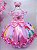 Vestido Princesa Tematico Princesas Disney Rosa - Imagem 4