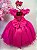 Vestido Princesa Belli Tematico Barbie Pink Glitter - Imagem 4