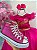 Vestido Princesa Belli Tematico Barbie Pink Glitter - Imagem 3