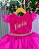 Vestido Princesa Belli Tematico Barbie Pink Camurça - Imagem 2