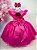 Vestido Princesa Belli Tematico Barbie Pink Camurça - Imagem 9