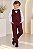 Conjunto Miss Cherry Social Leonardo Colete Marsala - Imagem 1