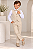 Conjunto Miss Cherry Social Leonardo Colete Palha - Bege - Imagem 1