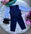 Conjunto Miss Cherry Social Colete Leonardo Azul Marinho - Imagem 3