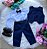 Conjunto Miss Cherry Social Colete Leonardo Azul Marinho - Imagem 4