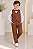 Conjunto Miss Cherry Social Leonardo Colete Caramelo - Imagem 1