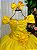 Vestido Marie Longo Manga Princesa Amarelo A Bela e a Fera - Imagem 3