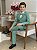 Conjunto Social Miss Cherry Terno Pedro Verde - Imagem 2