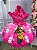 Vestido Infantil Princesa Tematico Masha e o Urso Pink - Imagem 4