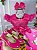 Vestido Infantil Princesa Tematico Masha e o Urso Pink - Imagem 2