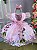 Vestido Infantil Princesa Tematico Minnie/Minie Rosa - Imagem 4