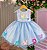 Vestido Princesa Belli Anabel Jardim Encantado Azul Bebe - Imagem 5