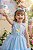 Vestido Princesa Belli Anabel Jardim Encantado Azul Bebe - Imagem 4