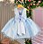 Vestido Princesa Belli Anabel Jardim Encantado Azul Bebe - Imagem 4