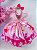 Vestido Tematico Belle Fille Barbie Rosa - Imagem 3