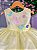 Vestido Princesa Belli Anabel Jardim Encantado Amarelo - Imagem 4