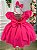 Vestido Princesa Belli Tematico Barbie Pink Babado - Imagem 4