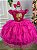 Vestido Princesa Belli Barbie Paete Pink e Dourado - Imagem 1