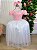 Vestido Enjoy Longo Mari Peito Rendado Rosa Bebe Saia Branca - Imagem 2