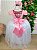 Vestido Enjoy Longo Mari Peito Rendado Rosa Bebe Saia Branca - Imagem 5