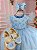 Vestido Menina Bonita Manga Cisne Azul Bebe Borboletas - Imagem 3