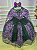 Vestido Fantasia Tematicos Kids Bruxa Halloween Roxo - Imagem 7