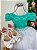 Vestido Enjoy Longo Mari Peito Rendado Verde Tiffany - Imagem 4