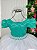 Vestido Enjoy Longo Mari Peito Rendado Verde Tiffany - Imagem 3