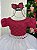 Vestido Enjoy Longo Mari Peito Marsala Saia Branca - Imagem 3