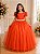 Vestido Enjoy Longo Laura Peito Rendado Terracota - Imagem 1