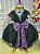 Vestido Fantasia Tematicos Kids Bruxinha Roxa Halloween - Imagem 9