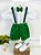 Conjunto Miss Cherry Camisa Branca Suspensorio Verde - Imagem 1