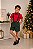 Conjunto Miss Cherry Henry Vermelho Suspensorio Verde Militar - Imagem 1