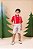 Conjunto Miss Cherry Henry Vermelho Suspensorio Bege - Imagem 3