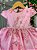 Vestido Marie Jardim Encantado Luxo Rosa Chiclete - Imagem 2