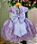 Vestido Marie Jardim Encantado Luxo Lilas - Imagem 4