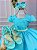 Vestido Ysa Kids Azul Tiffany Peito Perolas - Imagem 2