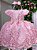 Vestido Marie Jardim Encantado Realeza Rosa Bebe - Imagem 3