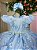Vestido Marie Jardim Encantado Realeza Azul Bebe - Imagem 2